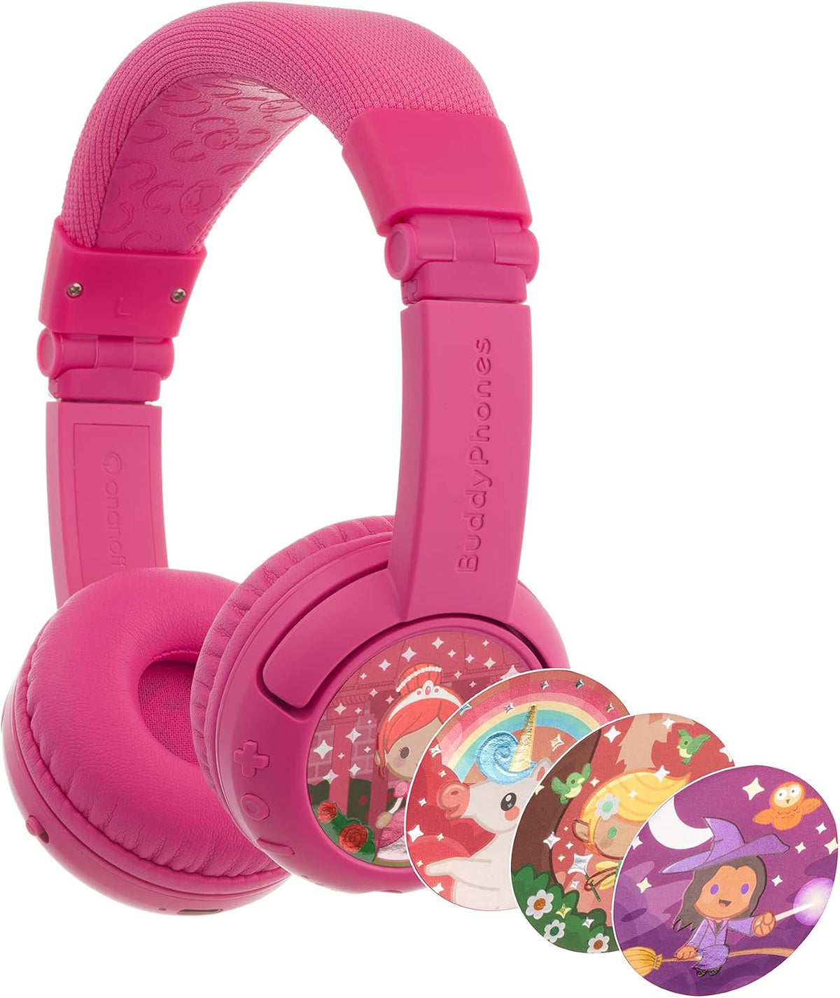 Rose Pink Wireless Bluetooth Kids Headphones Pack of 2 L914446