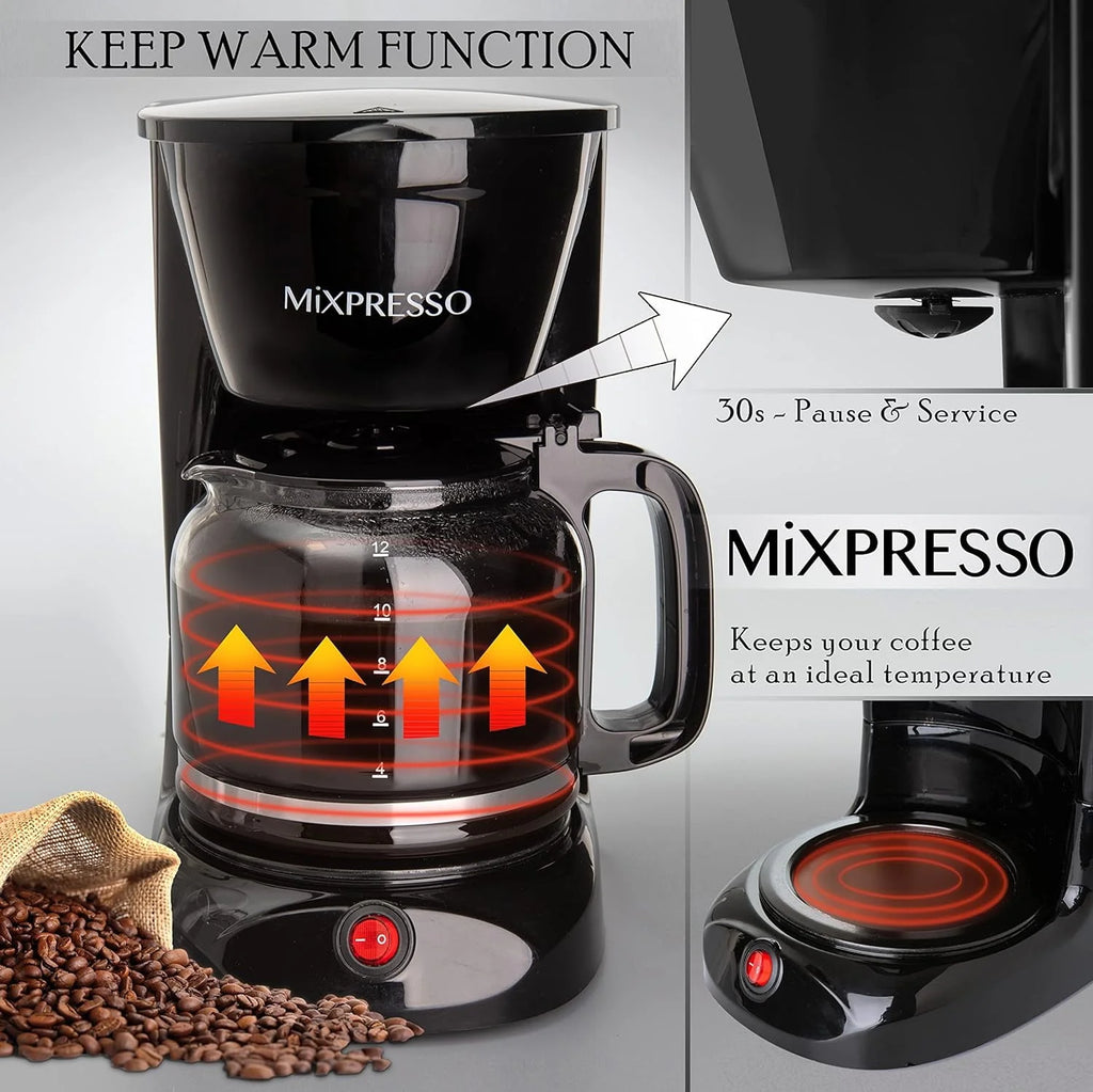 12 Cup Black Coffee Maker A835312