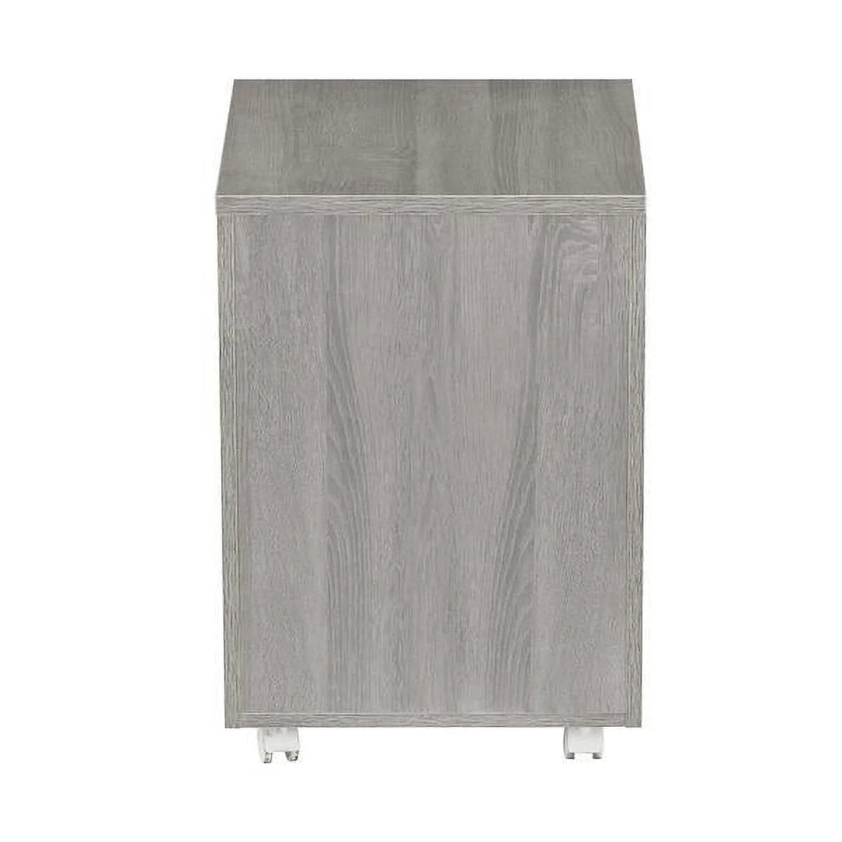 Grey Two Drawer Vertical Filing Cabinet with Lock W40589
