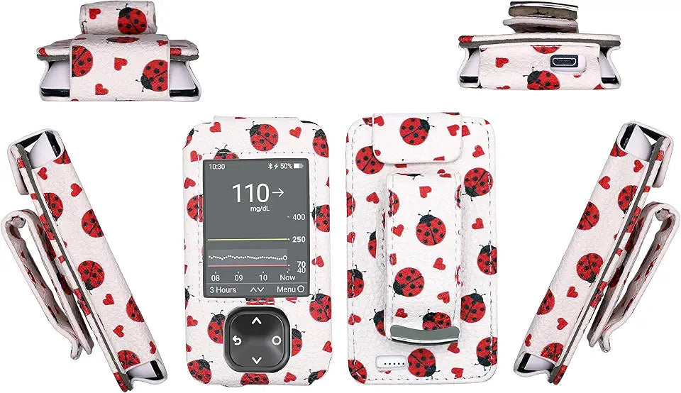 Patterned Holster with Belt Clip Lanyard for Dexcom G7 & Dexcom G6 W39579
