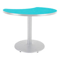 Crescent Pedestal Cafe Table with Round Base D5797