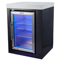 Black Stainless Steel Single Fridge Module C188