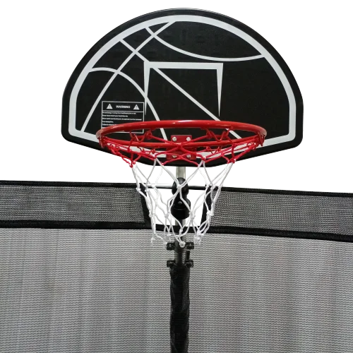 16FT Trampoline with Basketball Hoop and Safety Enclosure Net Y676
