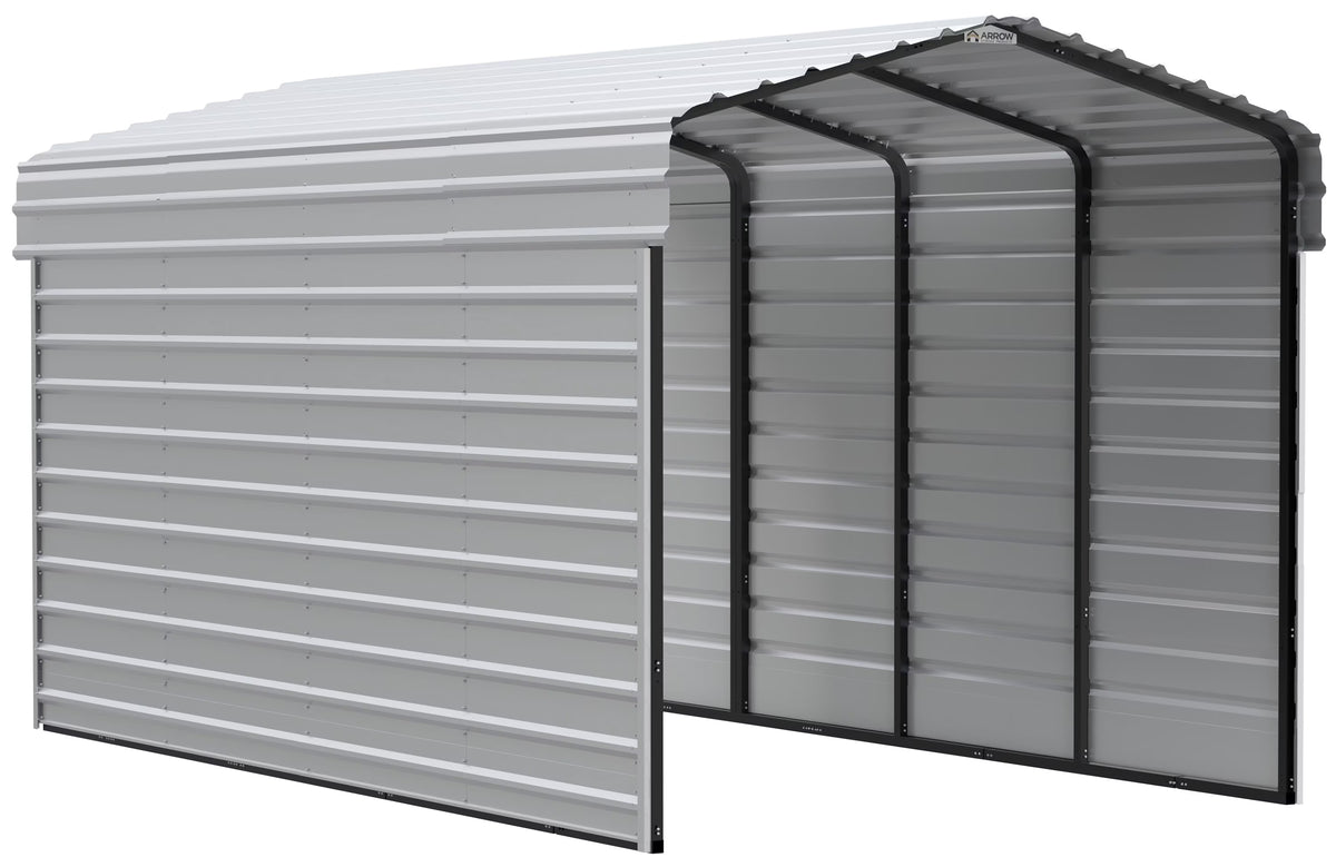 Galvanized Steel Carport Kit, 10' x 20' x 9' V7105
