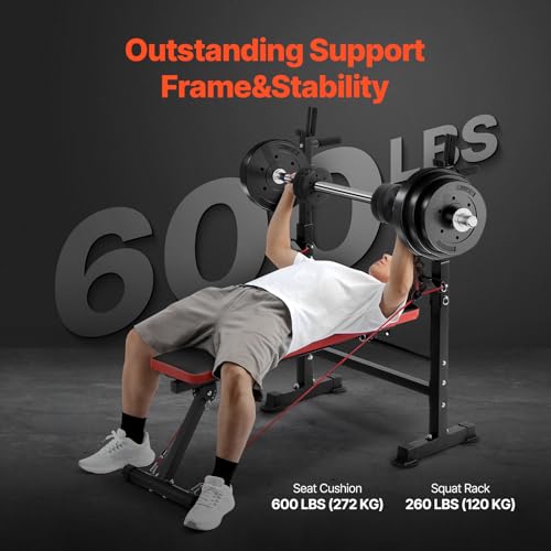 6-in-1 Adjustable Weight Bench Set B47311