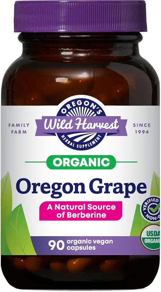 Certified Organic Oregon Grape 1140 mg 90 Count E4196