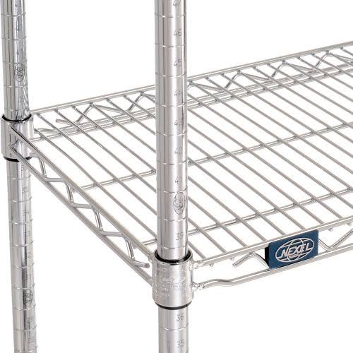 Chrome Wire Shelving Starter 30x22W x 14x22D x 74x22H S4849