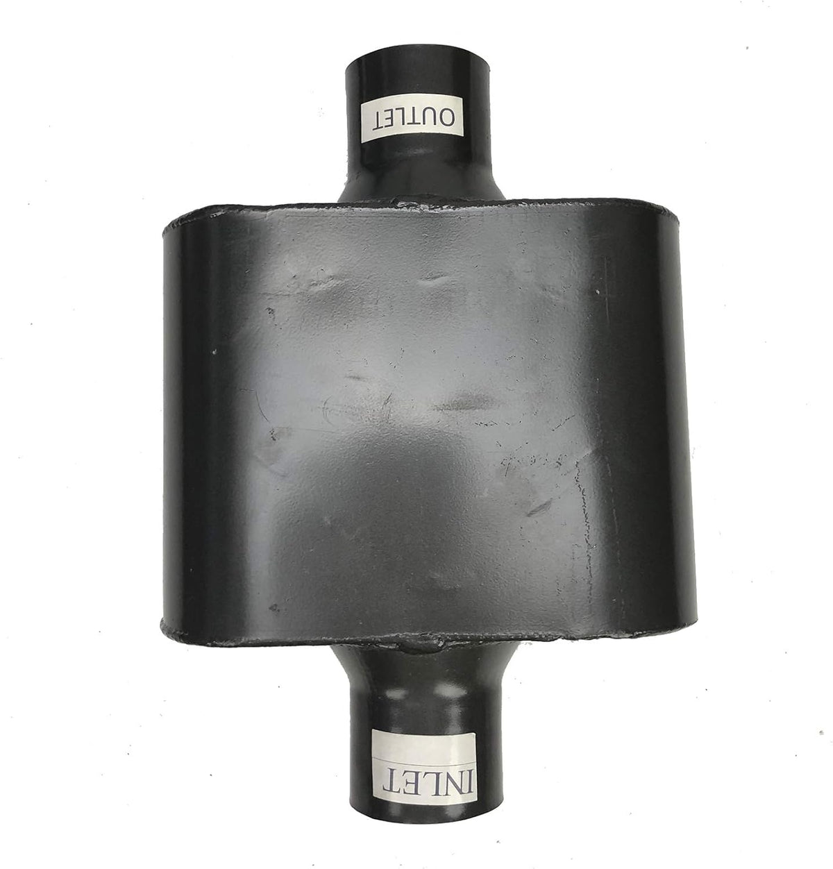 Pair of Single Chamber Performance Race Muffler 3" Center / Center Universal Steel Muffler Pack of 2 F696