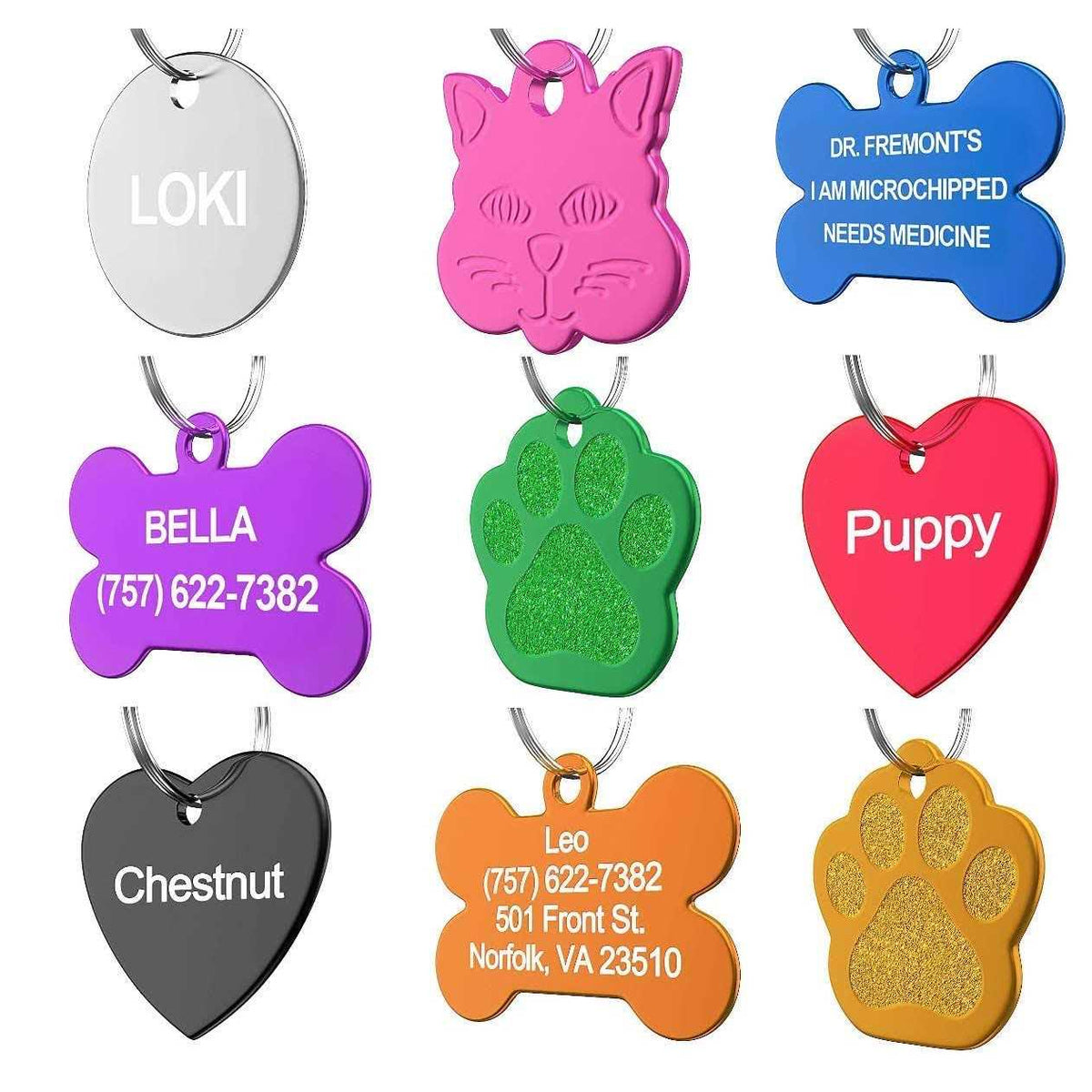 Custom Pet ID Tag Z925