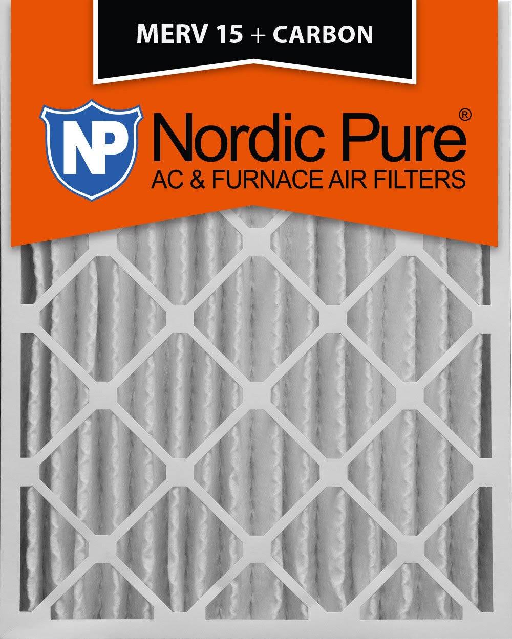 16x20x4 MERV 15 Pleated Carbon Air Filters 1 Pack S63448