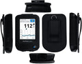 Fitted Leather Case with Screen Protector and Lanyard for Freestyle Libre 3, Freestyle Libre 2 Black Z6310