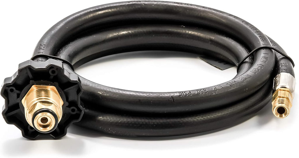 Camco Propane Brass 4 Port Tee with 5ft and 12ft Hoses I988