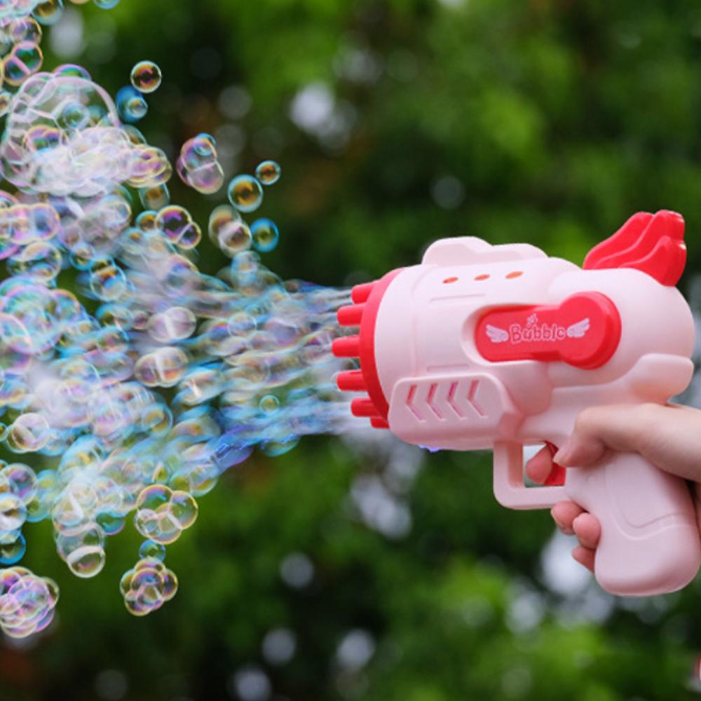 Automatic Bubble Blaster Toy with Cooling Fan & Solutions Batteries Operated T261