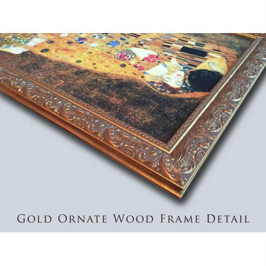 Gold Ornate Wood Framed Art Print H994