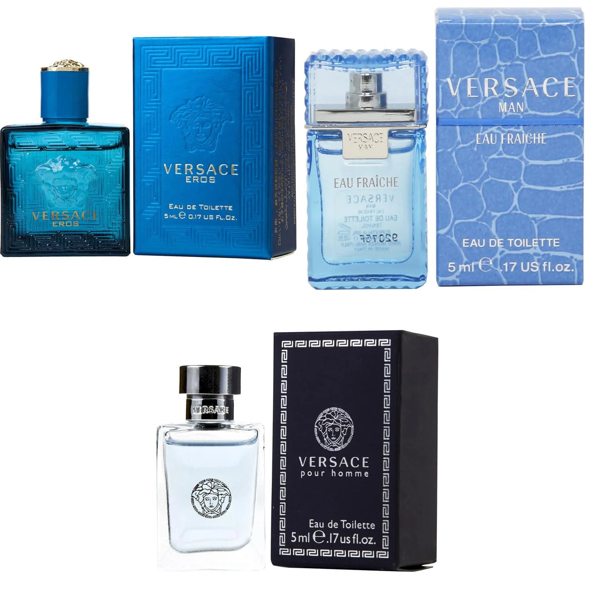 Men EDT 5ml Mini Splash Bottle 3PK Kit H645790