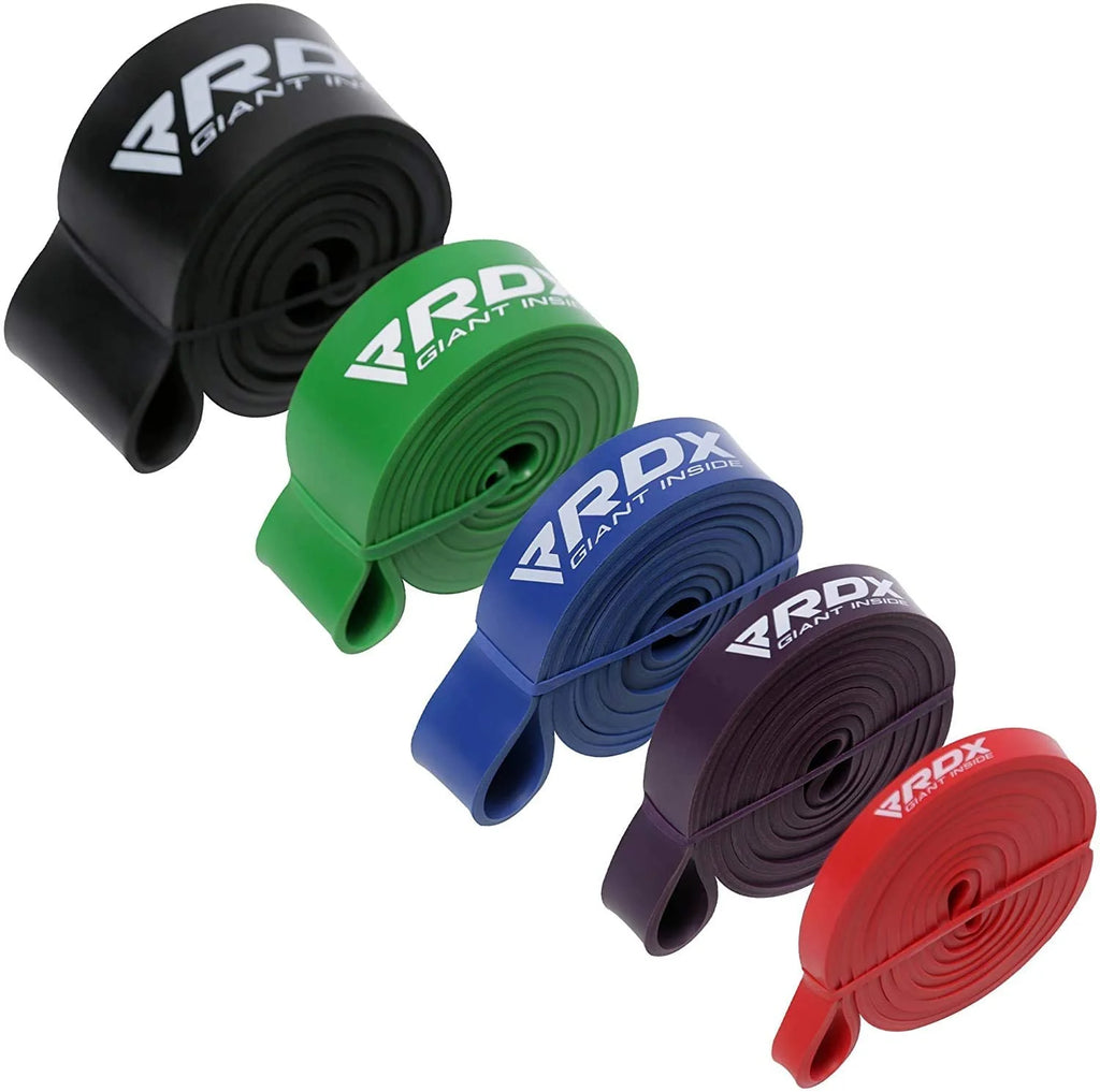 Resistance Bands 5 Level Set, Thick Latex Long Loop L9767
