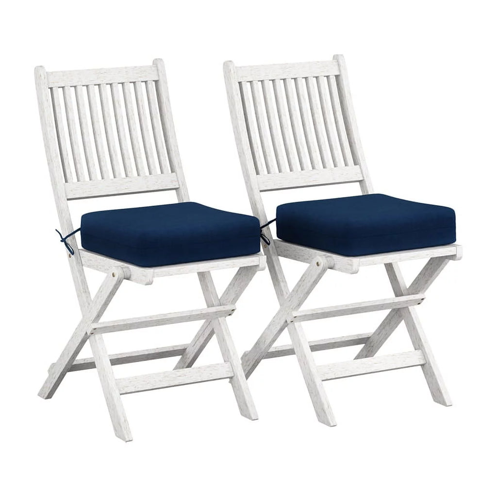 White Washed Wood 5pc Outdoor Dining Set S1824