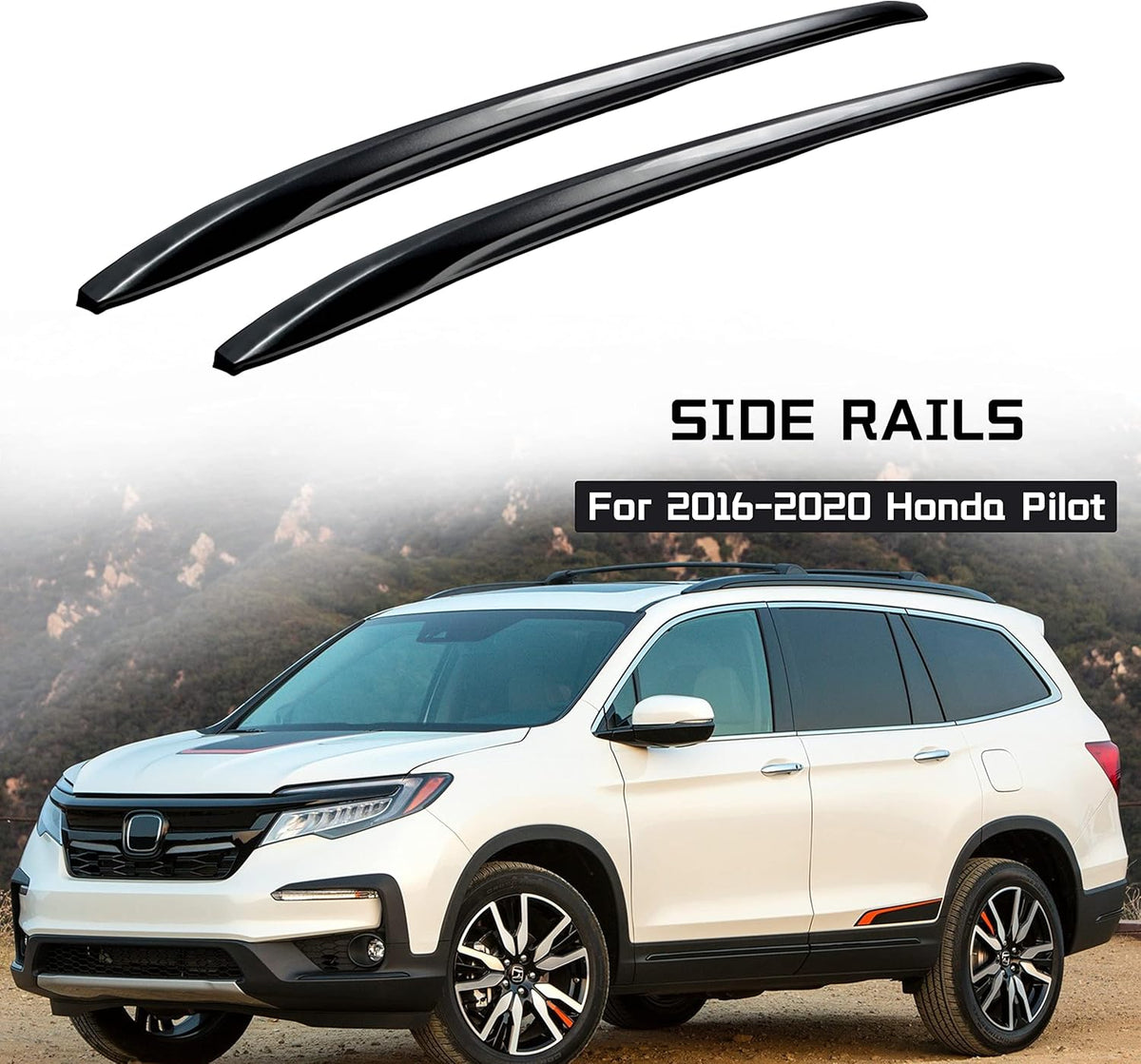Black Roof Rack Cross Bars Y249