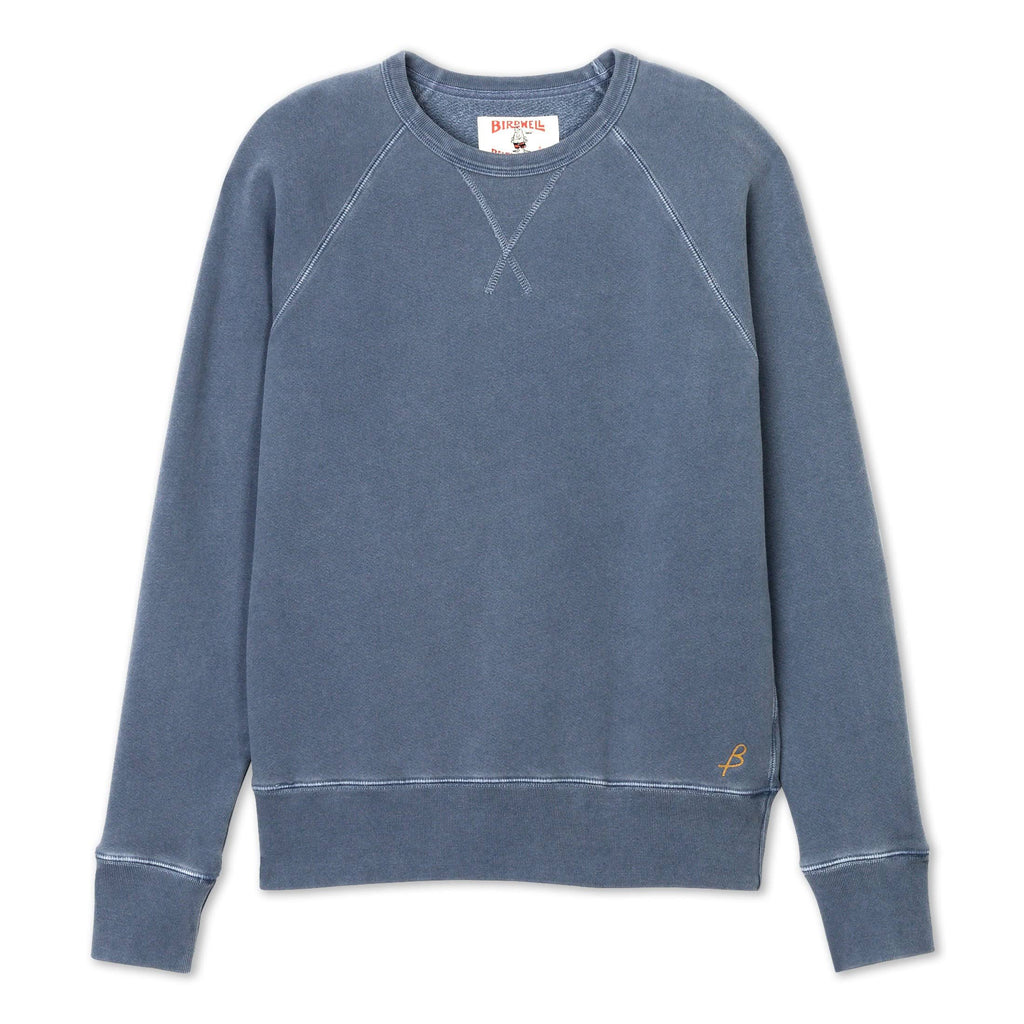 Indigo Garment Dyed Raglan Crew H602