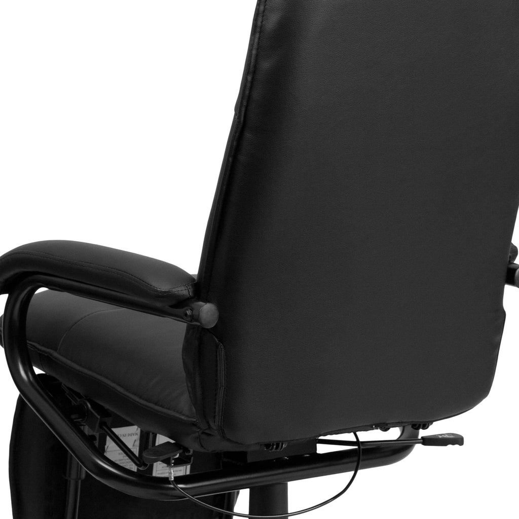 High Back Black LeatherSoft Executive Reclining Ergonomic Swivel Office Chair with Arms Y2363
