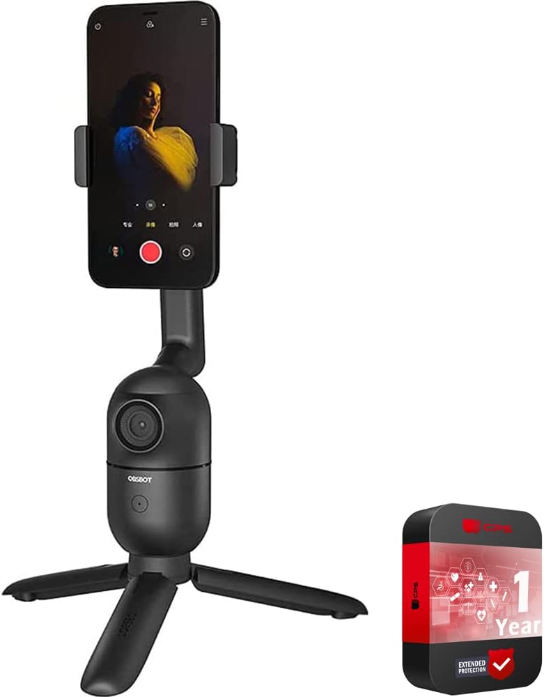 AI-Powered Auto-Tracking Camera Phone Mount Bundle Z493