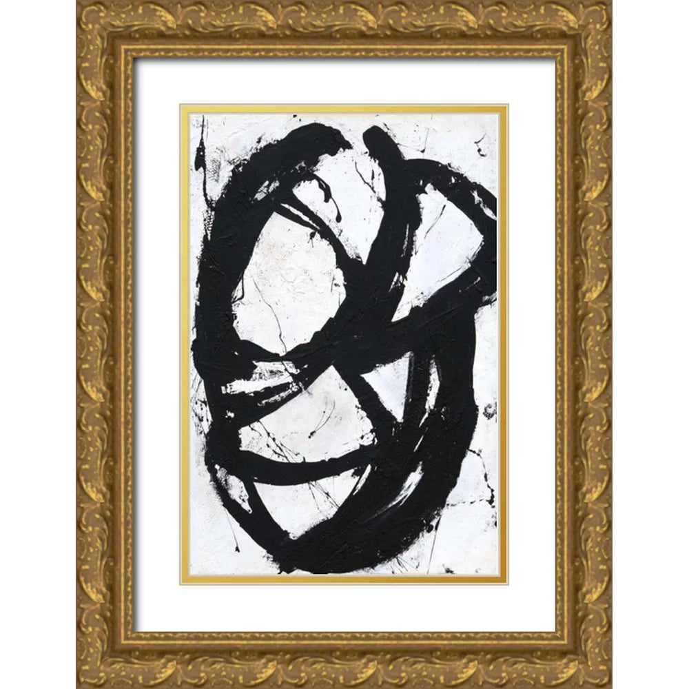 Gold Ornate Wood Framed Art Print H994