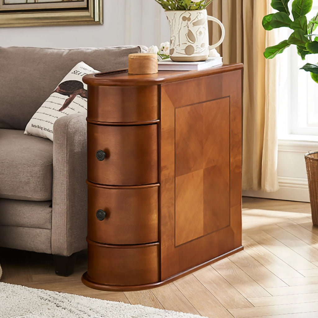 2-Drawer Wood End Table Y8649